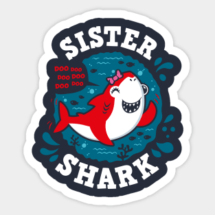 Sister Shark Sticker